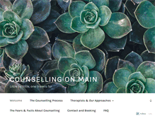 Tablet Screenshot of counsellingonmain.com